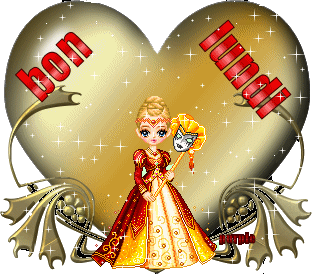 Gif animé Bon lundi princesse